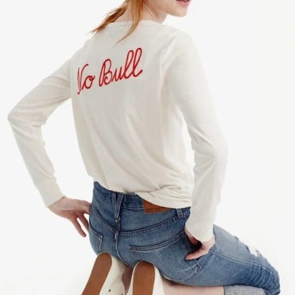 J. Crew Embroidered Taurus Shirt, Size Small - Picture 1 of 6